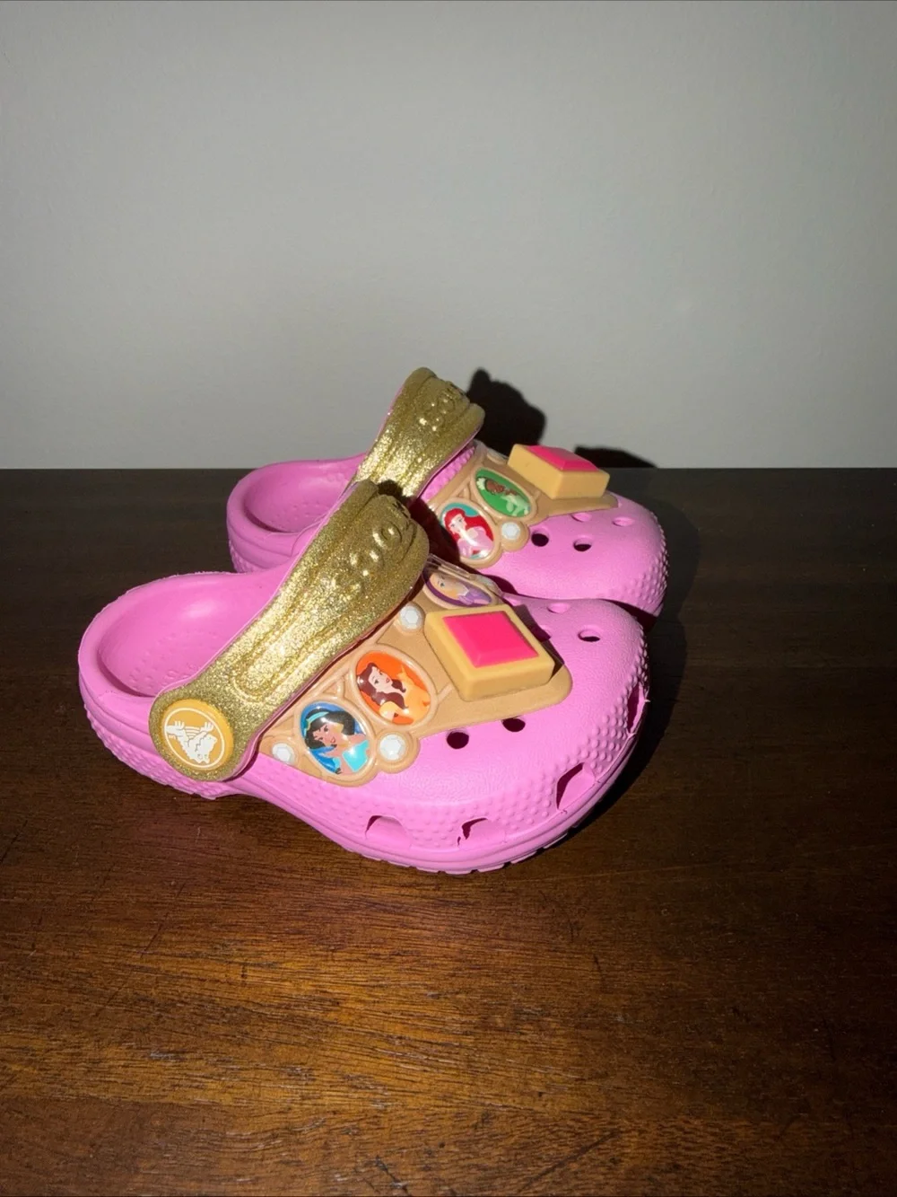 Disney Princess Light Up Jewel Crocs Size C4 🔥🔥🔥